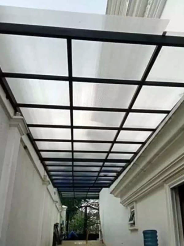 Kanopi kaca dan polycarbonate profesional